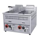 Propangas-Doppel-Fritteuse LPG (  2 X 14 LITER  ) Ideal um große Mengen in kurzer Zeit zu frittieren. Lieferung inclusive Druckminderer und Gasschlauch